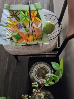 ヨイジュムンのポジャギ(庭のマリーゴールド)