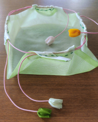 花巾着 (柿の花)
